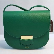 Celine Trotteur Bag Calfskin Leather CTA8002 Green VS07738