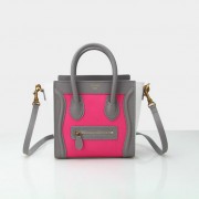 Cheap Celine Luggage Nano Bag Original Leather CL88029 Rose&White&Grey VS07569