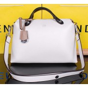Cheap Fendi By The Way Tote Bag Calfskin Leather FD2351 White VS09636
