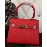 Cheap Hermes Kelly 20cm Tote Bag Litchi Leather K20 Red VS06939