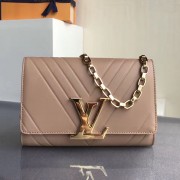 Cheap Louis Vuitton Embossed Calfskin Chain Louise GM Nude M54113 VS02429