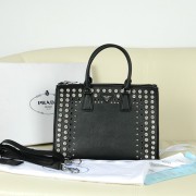 Cheap Prada BN2274 Original Calfskin Leather with Diamond Handbag in Black VS01155