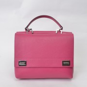 Cheap Prada Lux Double Satchel Bag BN2790 in Rose Red Original Saffiano Leather XZ VS08149