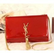 Cheap YSL Monogramme Cross-body Shoulder Bag Patent Leather Y31128 Red VS00385