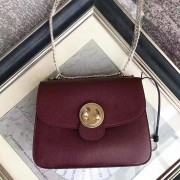 Chloe Medium Mily Leather Shoulder Bag Burgundy C230120 VS06783
