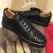Christian Louboutin Gondolaclou Flat Black Python Print CL1230 VS01540
