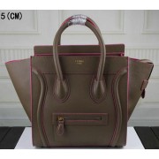 Copy Celine Luggage Mini Tote Bag Original Leather Ci3308 Khaki VS07465