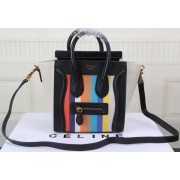 Copy Celine Luggage Nano Bag Original Canvas CT3308S Rainbow VS04739