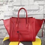 Copy Celine Luggage Phantom Tote Bag Original Leather C16725 Red VS04189