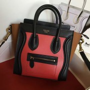 Copy Celine Nano Luggage Original Leather Red CL180910 VS01953