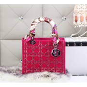 Copy Designer Dior Calfskin Leather Lady Dior Bag CD6616 Rose VS02313