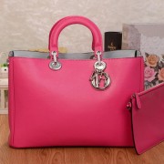 Copy Dior Diorissimo Bag in Smooth Calfskin Leather V801 Rose VS00042