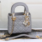 Copy Dior mini Lady Dior Bag Original Sheeepskin Leather CD99001 Grey VS01473