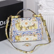 Copy Dolce&Gabbana Medium Sicily Bag In Printed Dauphine Leather BB6003AD VS00769