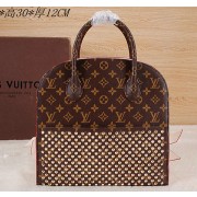 Copy Fashion Louis Vuitton M41234 Shopping Bag Christian Louboutin Burgundy VS07221