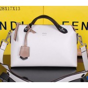 Copy Fendi By The Way Tote Bag Calfskin Leather F2350 White VS08307