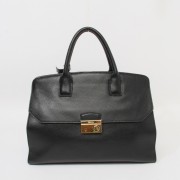 Copy Hot 2014 Prada Original Glace Calfskin Leather Tote Bag BN2682 in Black XZ VS06743