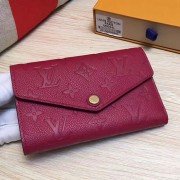 Copy Hot Louis Vuitton Monogram Empreinte Wallet Burgundy M60541 VS03980