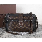 Copy Louis Vuitton Monogram Canvas PETITE MALLE M41002 Black VS04922