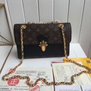 Copy Louis Vuitton Monogram Canvas Victoire Bag Noir M41731 VS05640