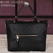 Copy Louis Vuitton Monogram Empreinte Bastille MM Tote Bag M41164 Black VS06150