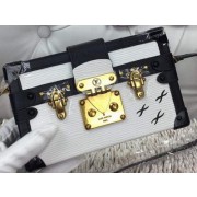 Copy Louis Vuitton Petite Malle Epi Leather Bag M94219 White VS00323