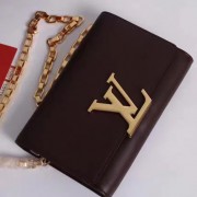 Copy Louis Vuitton Smooth Calfskin Chain Louise GM Amarante M94647 VS06072