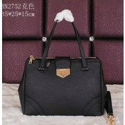 Copy Prada Grainy Leather Tote Bag BN2752 Black VS01254