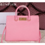 Copy Saint Laurent Medium Trois Clous Tote Bag Y7118 Pink VS09623