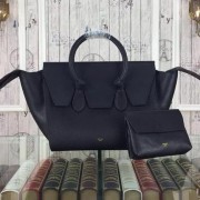 Designer Celine Tie Top Handle Bags Original Leather CT98314 Black VS06510
