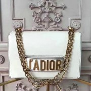 Designer Dior J'adior Flap Bag with Chain in Off-white Calfskin D240603 VS03722