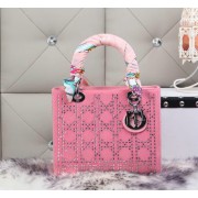 Dior Calfskin Leather Lady Dior Bag CD6616 Pink VS03146