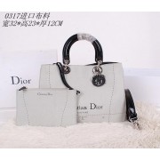 Dior Cruise 2015 Show Original Canvas Tote Bag CD0317 Grey VS09277