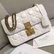 Dior Dioraddict Flap Bag In White Cannage Lambskin D240601 VS09539