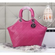 Dior Panarea Sheepskin Leather Tote Bag CD6618 Rose VS08394