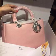 Dior Small Diorissimo Bag in Original Leather D2457 Pink VS07246