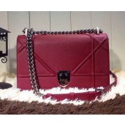 Dior Spring 2015 Flap Bag D0633 Maroon VS03790