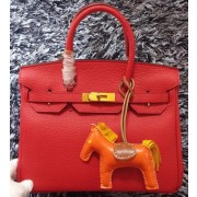 Fake AAA Hermes Birkin 30CM Tote Bags Litchi Leather H30LI Red VS03605