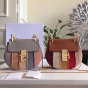 Fake Best Chloe Drew Mini Leather and Suede Shoulder Bag 290920 VS05038