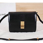 Fake Celine Classic Box Small Flap Bag Calfskin C88007 Black VS00914