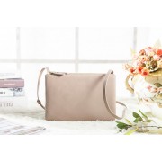 Fake Celine Small Trio Crossbody Bag 3001 in Light Khaki Original Calfskin Leather VS02079
