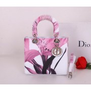 Fake Christian Dior Alstroemeria Flower Lady Dior Bag CD6087 Lavender VS02499