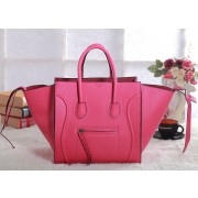 Fake Copy Celine Luggage Phantom Square Tote Bag 3341 in Pink Clemence Leather VS06501