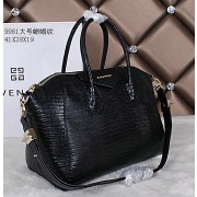 Fake Givenchy Large Antigona Bag Lizard Leather G9981L Black VS01100