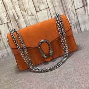 Fake Gucci Dionysus Suede Shoulder Bag Orange 400249 VS04491