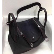 Fake Hermes Lindy 30CM Original Leather Shoulder Bag HLD30 Black VS01686