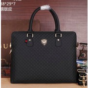 Fake Imitation Gucci Guccissima Leather Business Briefcase G66221 Black VS07025