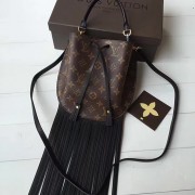 Fake Louis Vuitton Monogram Canvas Fringed Noe City Bag M43132 VS09136
