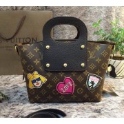 Fake Louis Vuitton Monogram Canvas Tote Bag M407711 Black VS02644