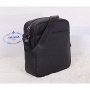 Fake Prada Original Grainy Leather Messenger Bag VS0510 Black VS07102